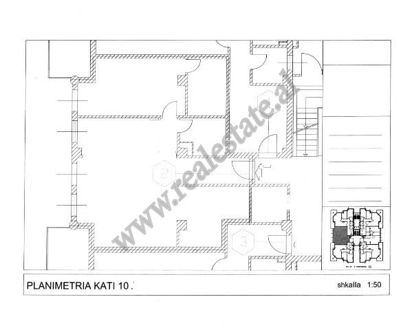 Office space for rent in Abdi Toptani street, near Tirana Castle.

It is located on the 10th floor